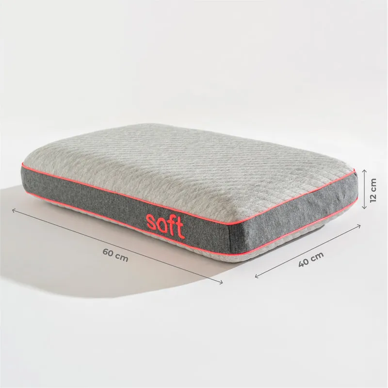 Cuscino Memory Foam 60x40x12 In 3 Diverse Durezze