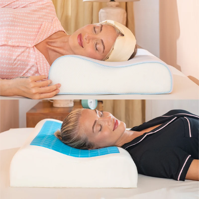 Cuscino Cervicale Memory Foam Con Gel Rinfrescante Doppia Onda Il Gruppone