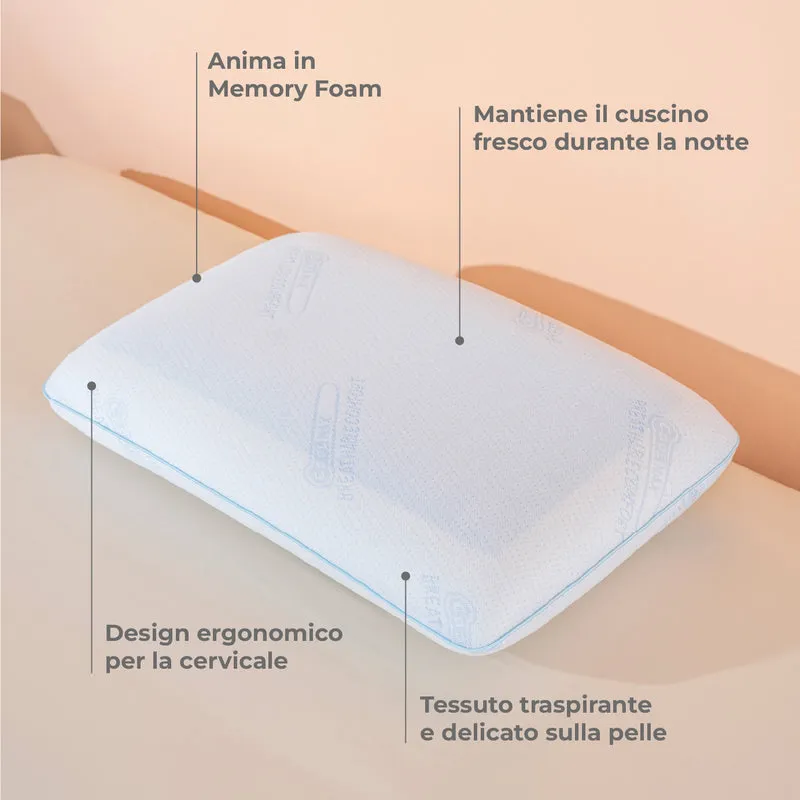 Cuscino Memory Foam con Gel Rinfrescante Il Gruppone