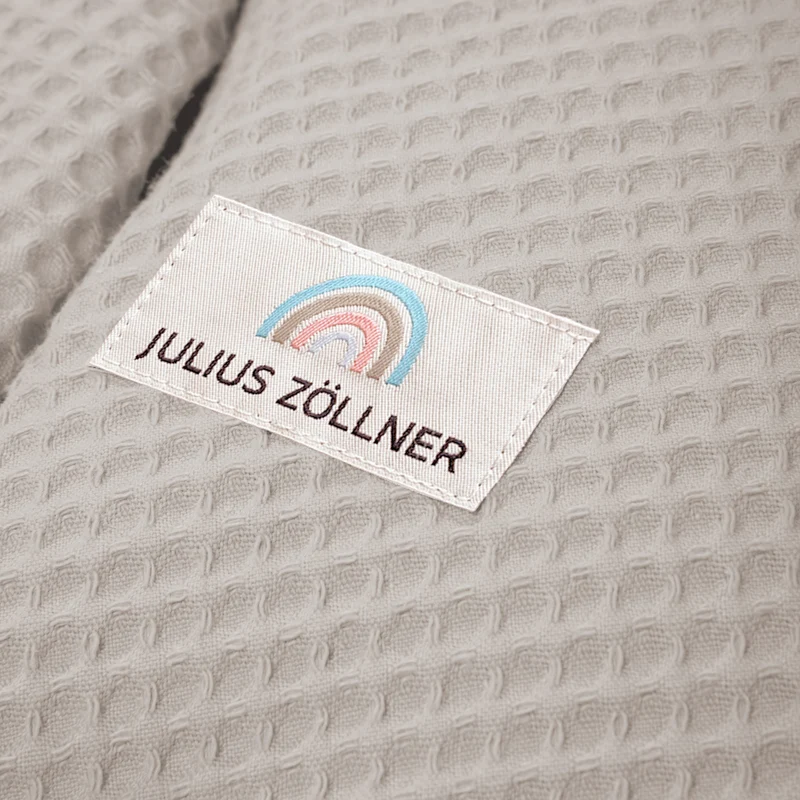 Stillkissenbezug mit Knopf, Waffelpiqué Seashell