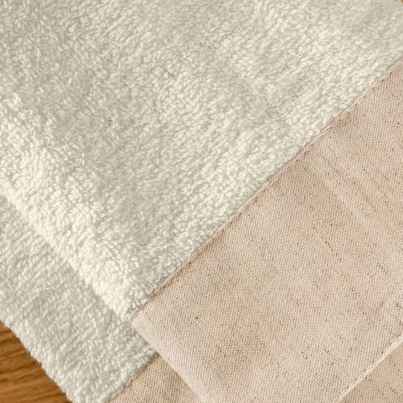 Set Asciugamani Bagno 2 Pezzi con Balza in Lino Il Gruppone