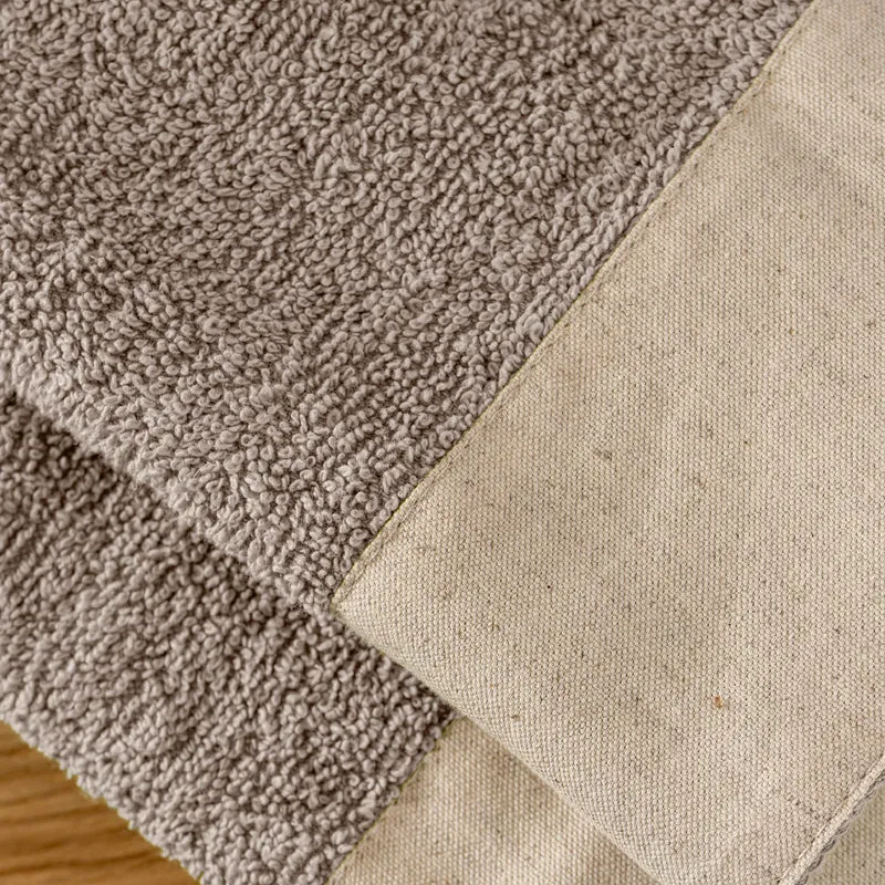 Set Asciugamani Bagno 2 Pezzi con Balza in Lino Il Gruppone