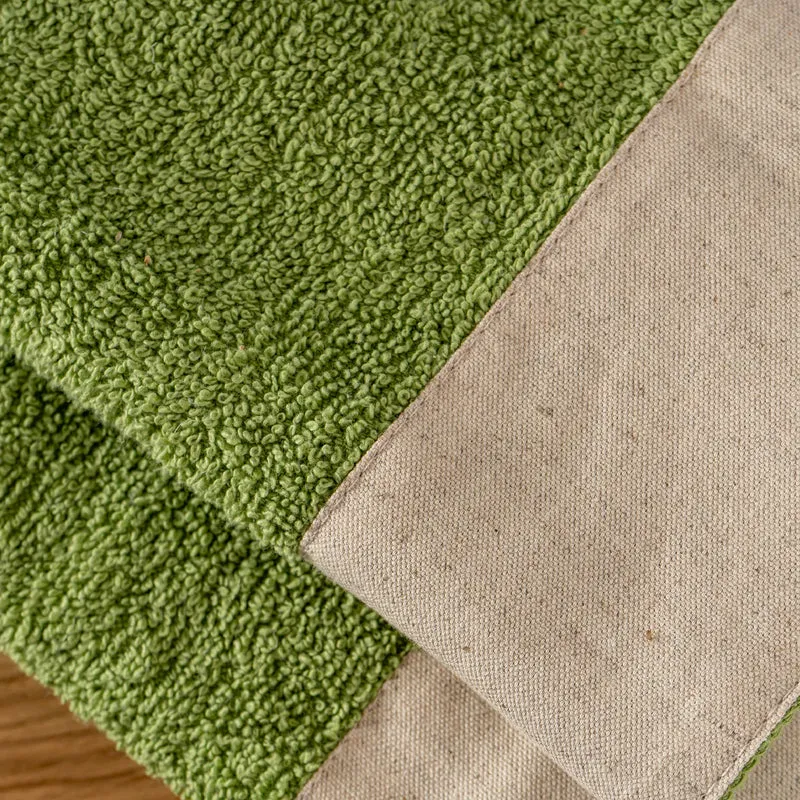 Set Asciugamani Bagno 2 Pezzi con Balza in Lino Il Gruppone