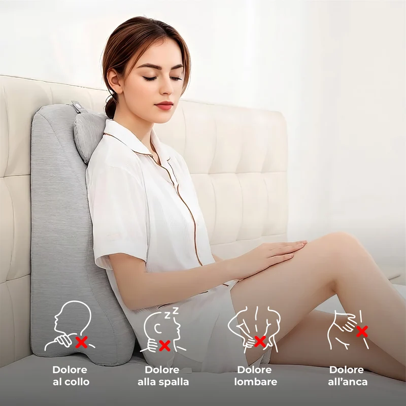 Cuscino Ergonomico in Memory Foam per Schiena e Collo Il Gruppone