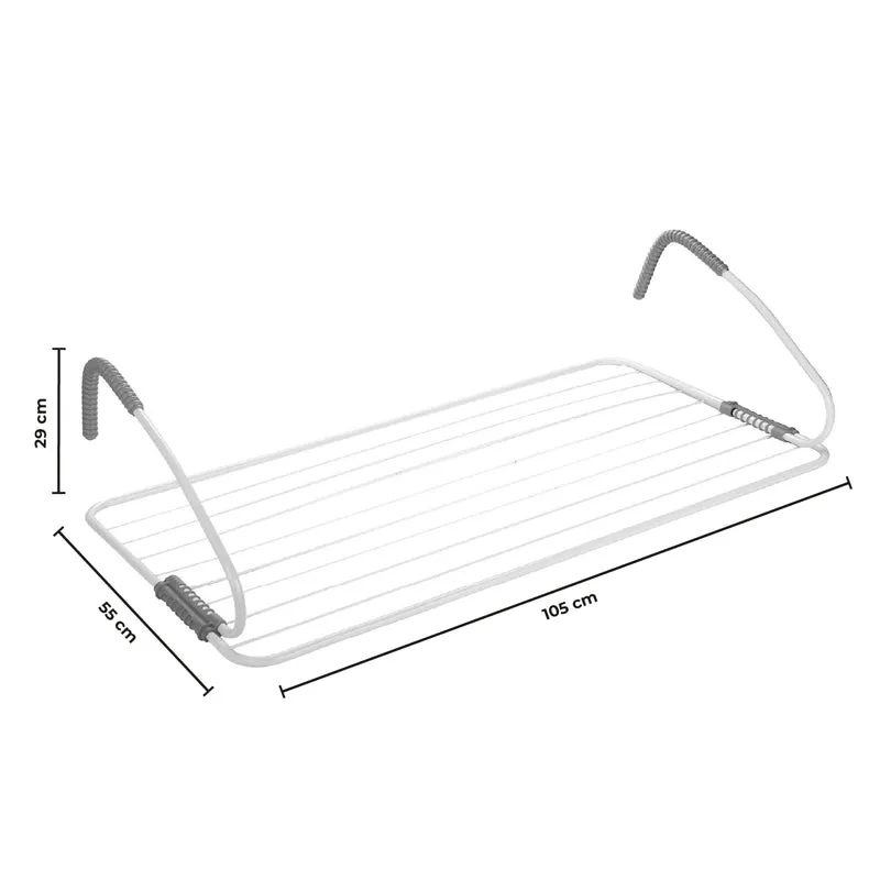 Stendibiancheria Da Balcone/Calorifero 10 Mt 105x55x29 Cm Il Gruppone