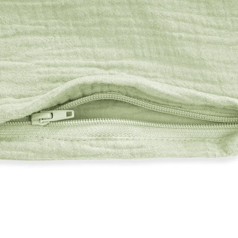 Bettwäsche aus Baumwollmusselin, lime