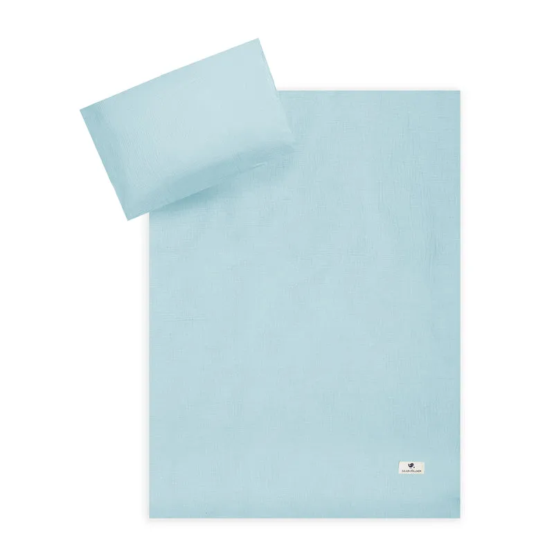 Bettwäsche aus Baumwollmusselin, denim