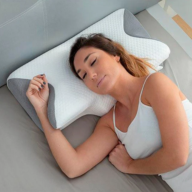 Ergonomisches viskoelastisches Nackenkissen mit Kontur