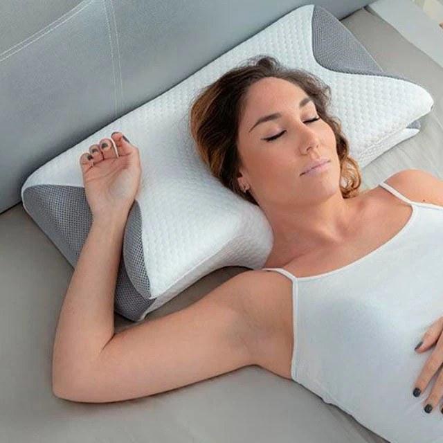 Ergonomisches viskoelastisches Nackenkissen mit Kontur