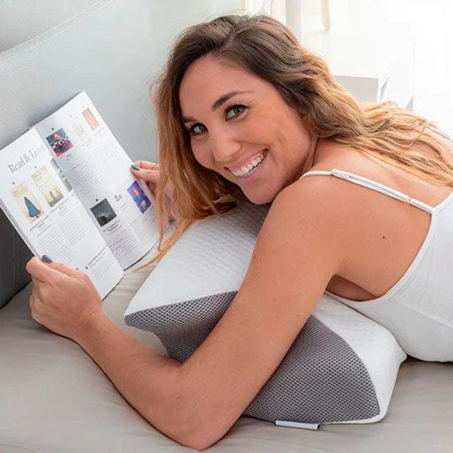 Ergonomisches viskoelastisches Nackenkissen mit Kontur