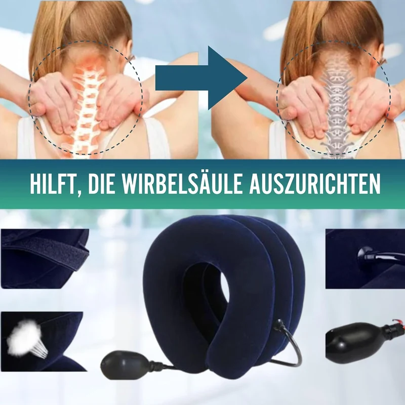 Gerät für die Halswirbeltraktion mit Pumpe