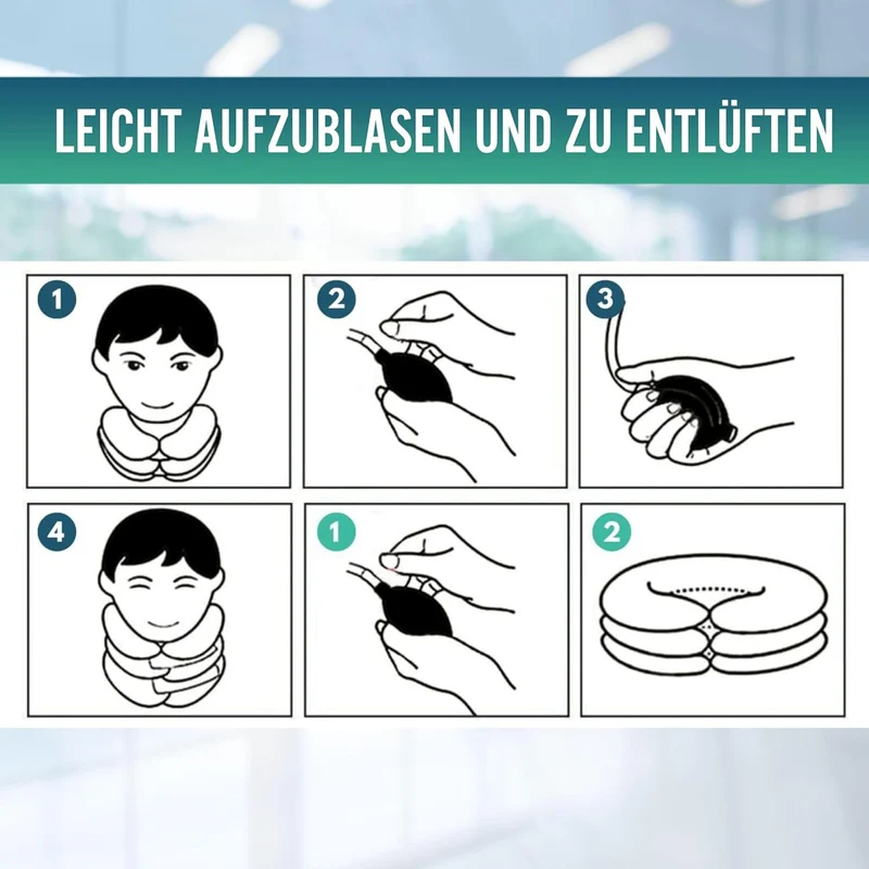Gerät für die Halswirbeltraktion mit Pumpe