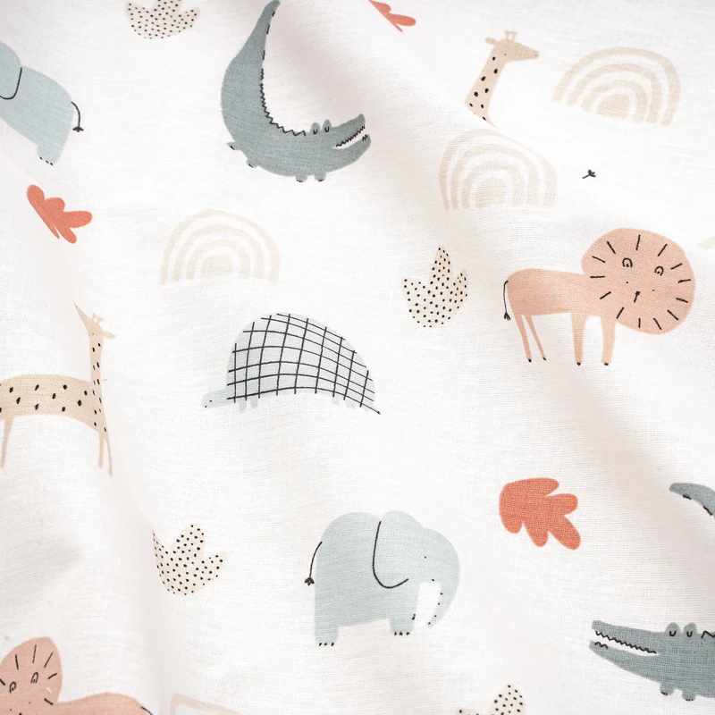 Stillkissenbezug mit Knopf, Organic Wild Friends