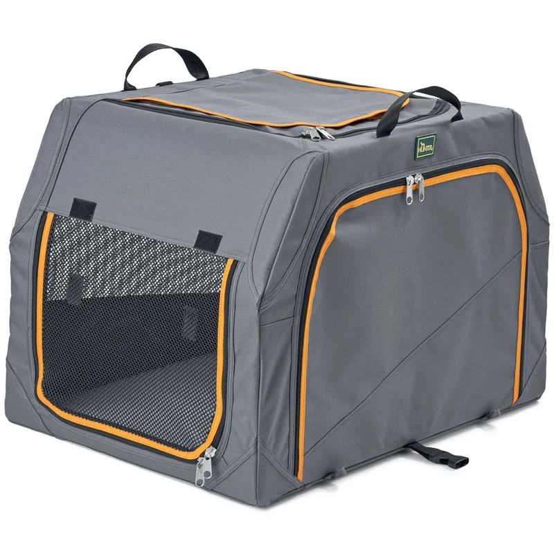 Faltbare Hundebox mit Aluminium-Gestell
