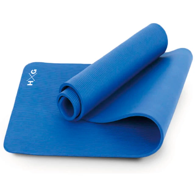 Rutschfeste Yogamatte aus Gummi mit Aufrollbändern