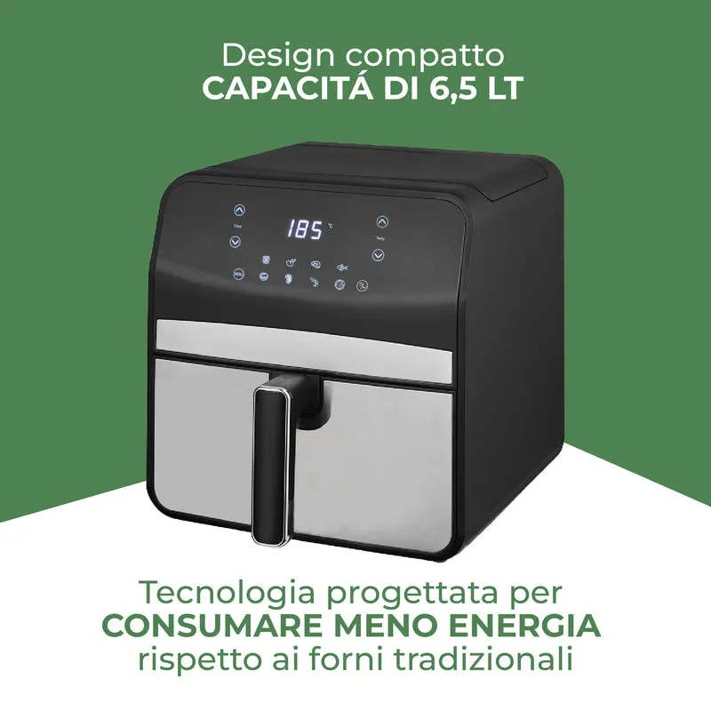 Friggitrice ad Aria 6,5L Digitale XL con Display LED Touch Il Gruppone