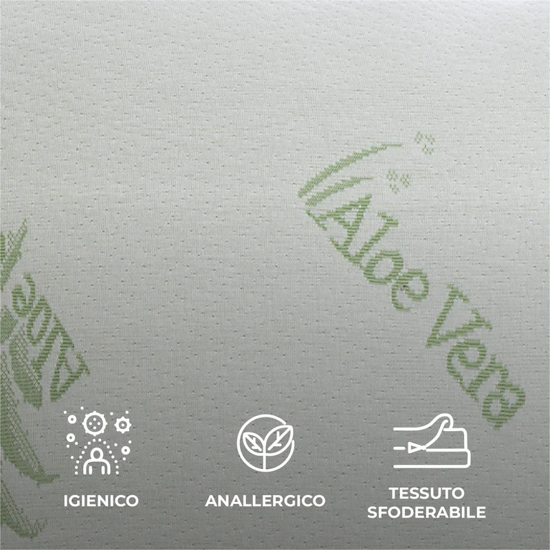 Coprimaterasso Aloe Vera Antiacaro Traspirante in Poliestere Il Gruppone