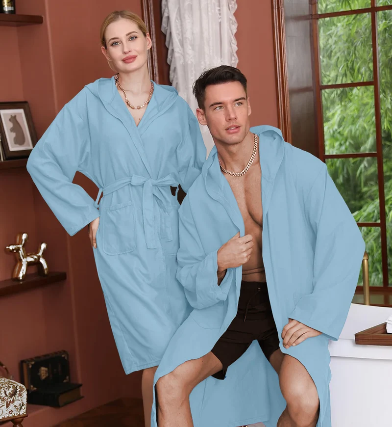 Accappatoio Unisex In Microfibra Con Cappuccio , Il Gruppone