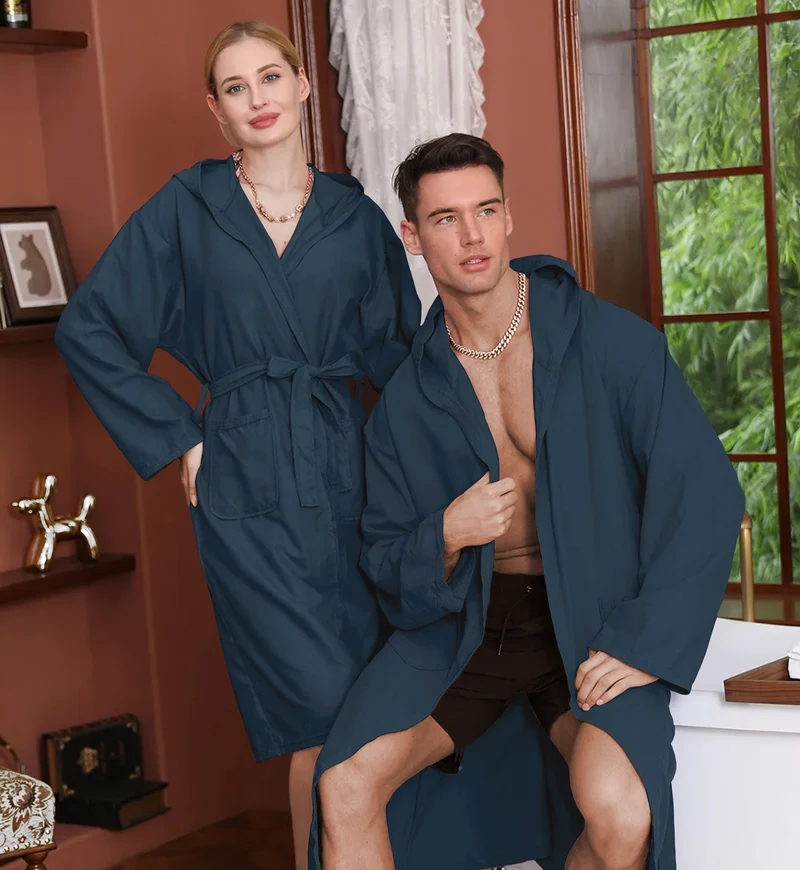 Accappatoio Unisex In Microfibra Con Cappuccio , Il Gruppone