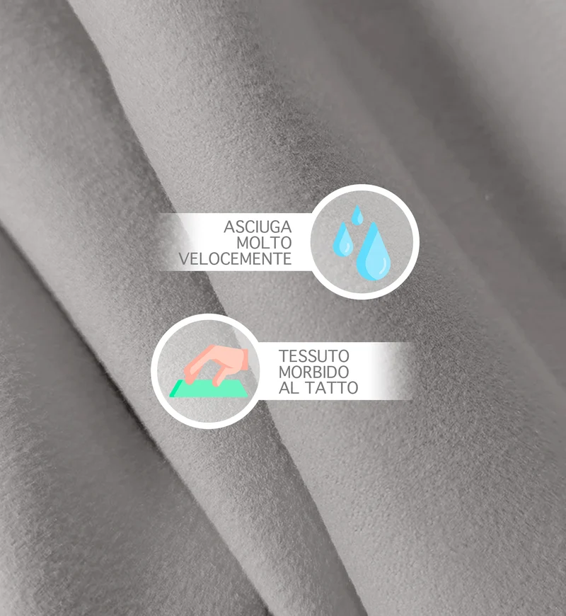 Accappatoio Unisex In Microfibra Con Cappuccio , Il Gruppone