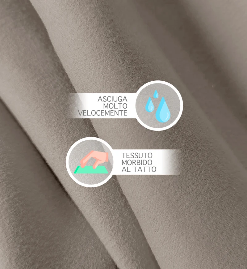 Accappatoio Unisex In Microfibra Con Cappuccio , Il Gruppone