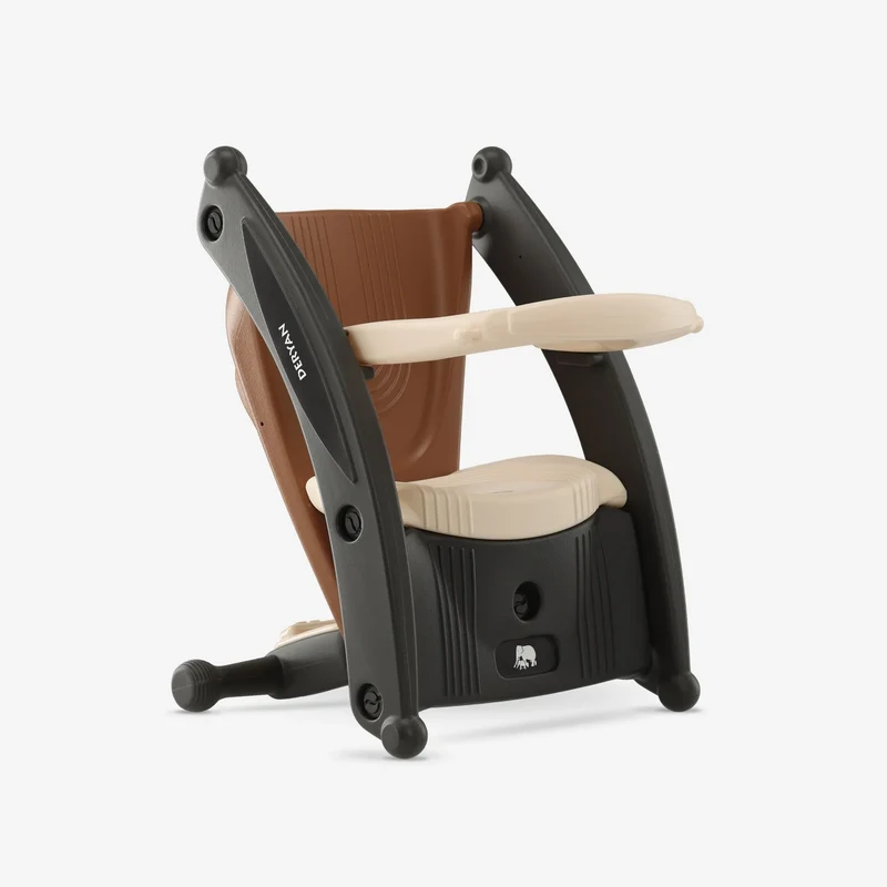 Tobi 2-in-1 Stuhl und Schaukelstuhl - Braun/Creme