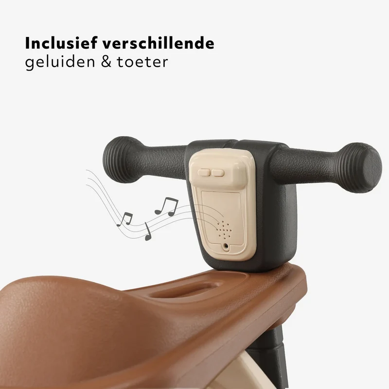 Tobi 2-in-1 Stuhl und Schaukelstuhl - Braun/Creme