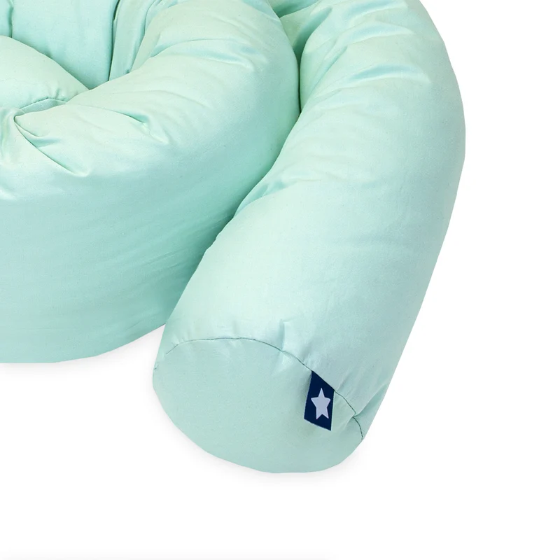 Bettschlange uni aqua mint