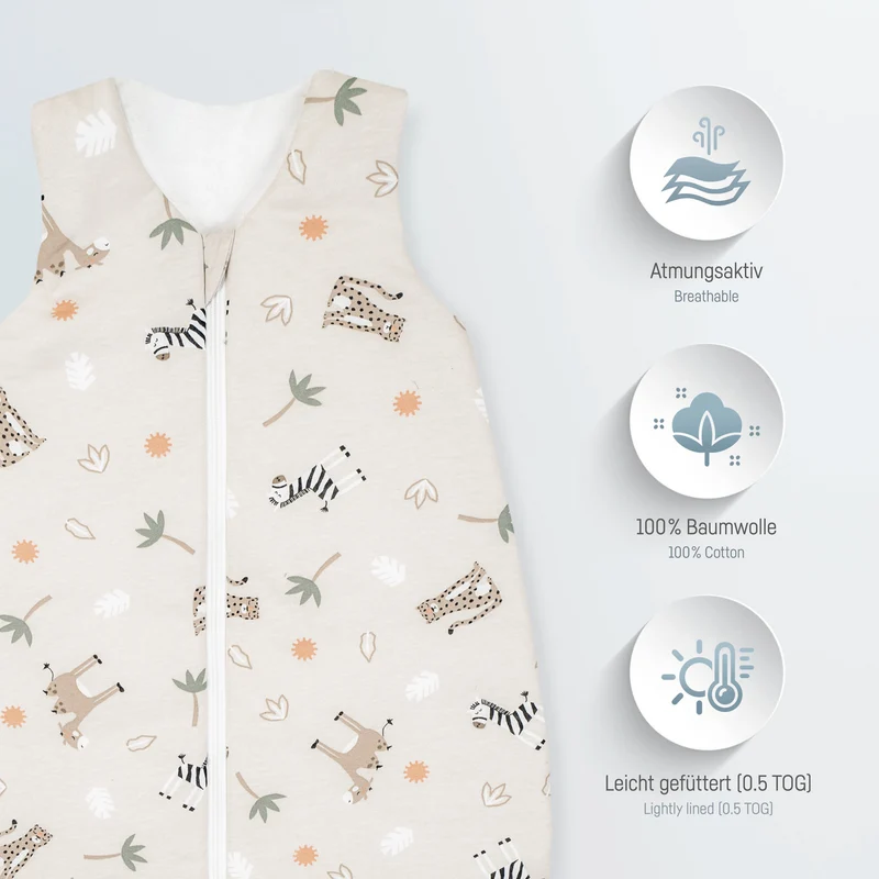 Jersey Sommerschlafsack - Savanne Beige