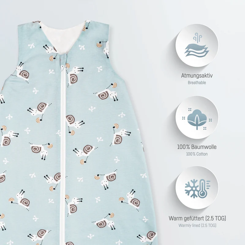 Jersey Schlafsack - Schnecke
