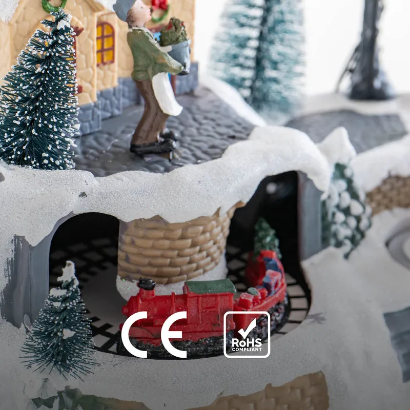 Villaggio di Natale con Trenino e Casa Illuminata Il Gruppone