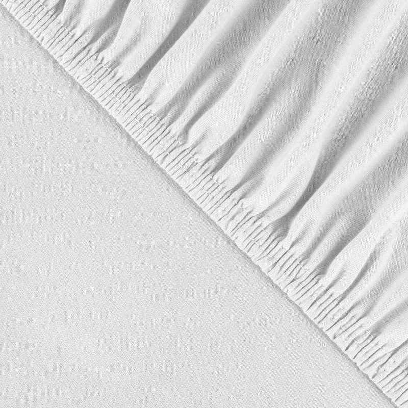 Jersey Spannbettlaken für Wiegen & Stubenwagenmatratzen 90x 40 cm, Weiß