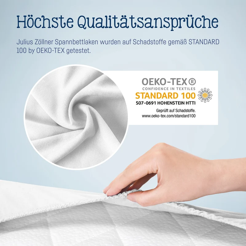Jersey Spannbettlaken für Babymatratzen 60x120 bis 70x140cm, Weiß