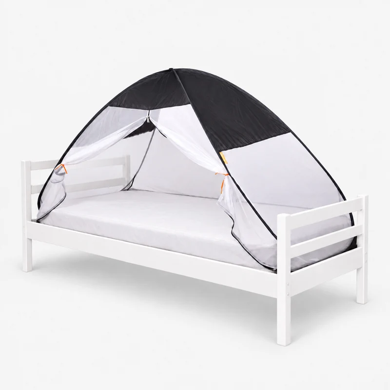 Pop-up-Bettzelt Grau 200x90