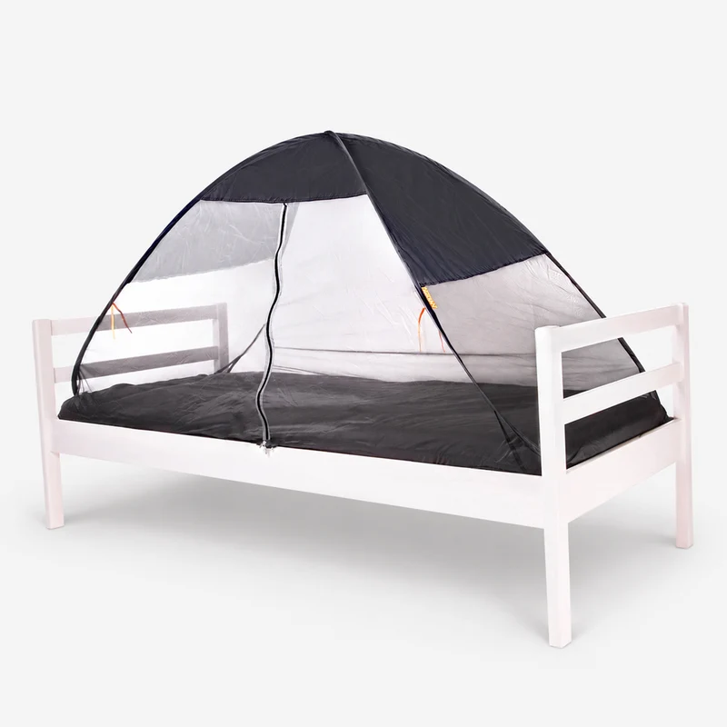 Pop-up-Bettzelt Grau 200x90