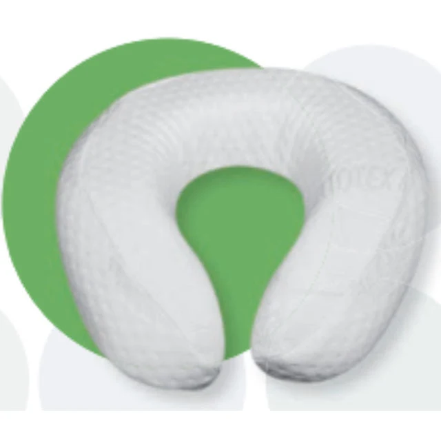 Viskoelastisches anatomisches Hufeisenkissen Weiß