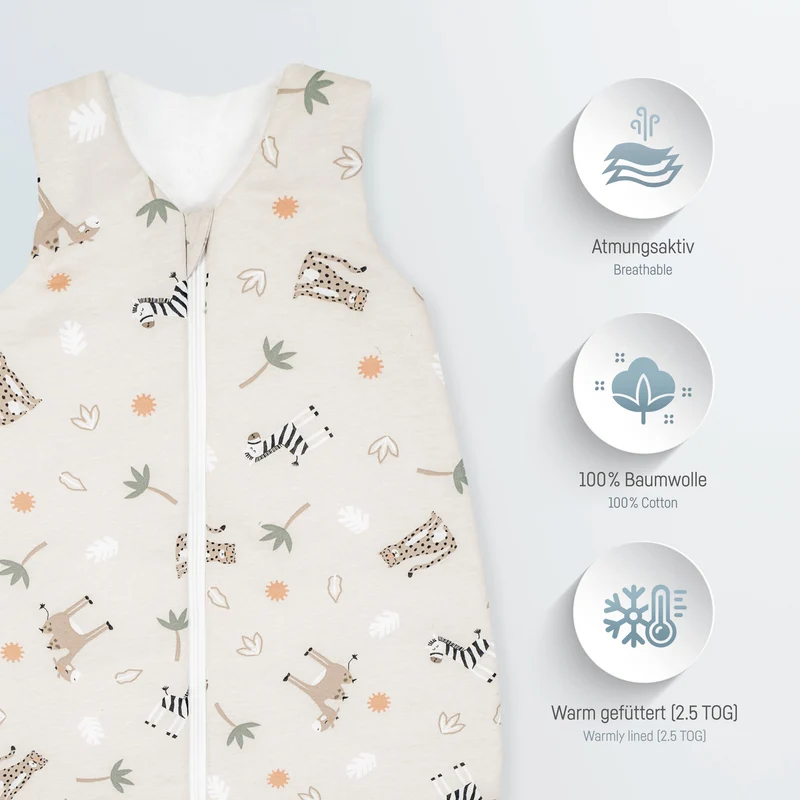 Jersey Schlafsack - Savanne Beige