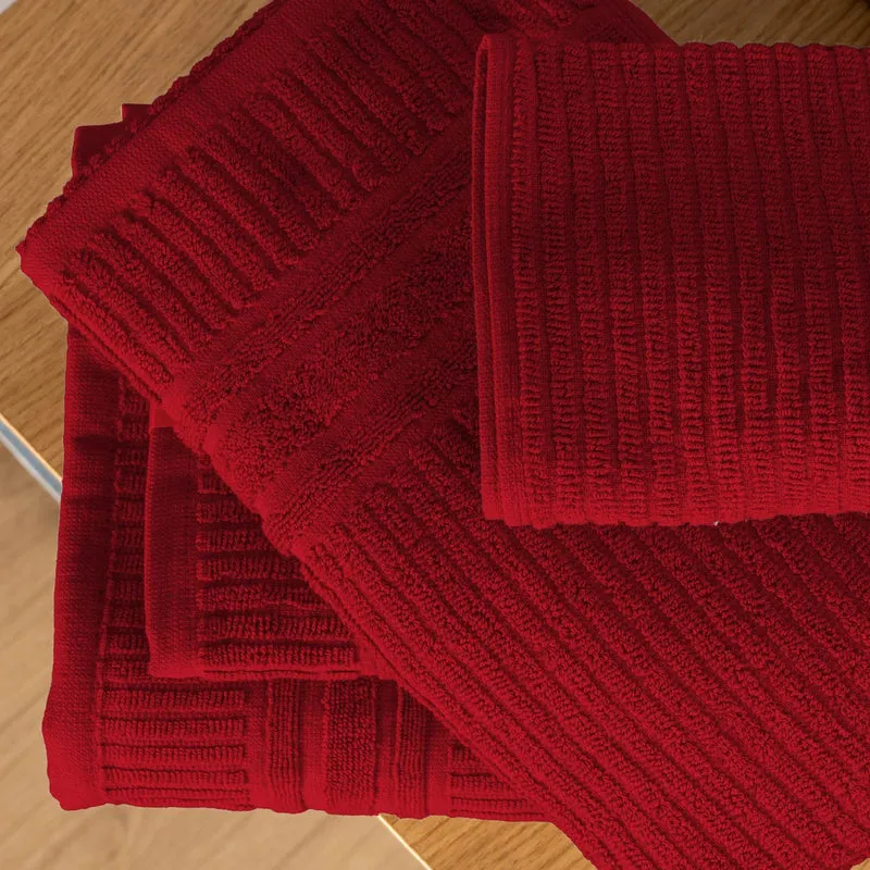 Set Asciugamani 5 Pezzi in Puro Cotone 450 g/m² Certificati OEKO-TEX Il Gruppone