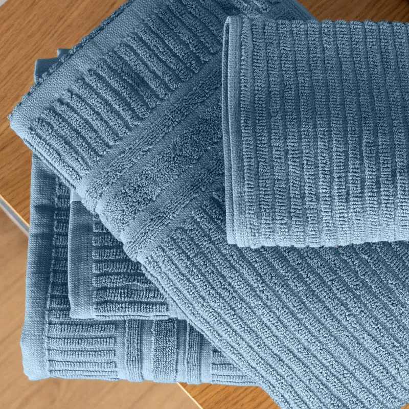 Set Asciugamani 5 Pezzi in Puro Cotone 450 g/m² Certificati OEKO-TEX Il Gruppone