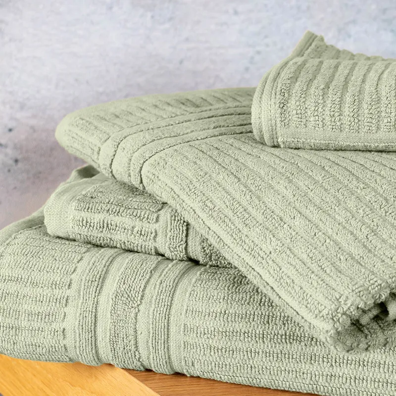 Set Asciugamani 5 Pezzi in Puro Cotone 450 g/m² Certificati OEKO-TEX Il Gruppone