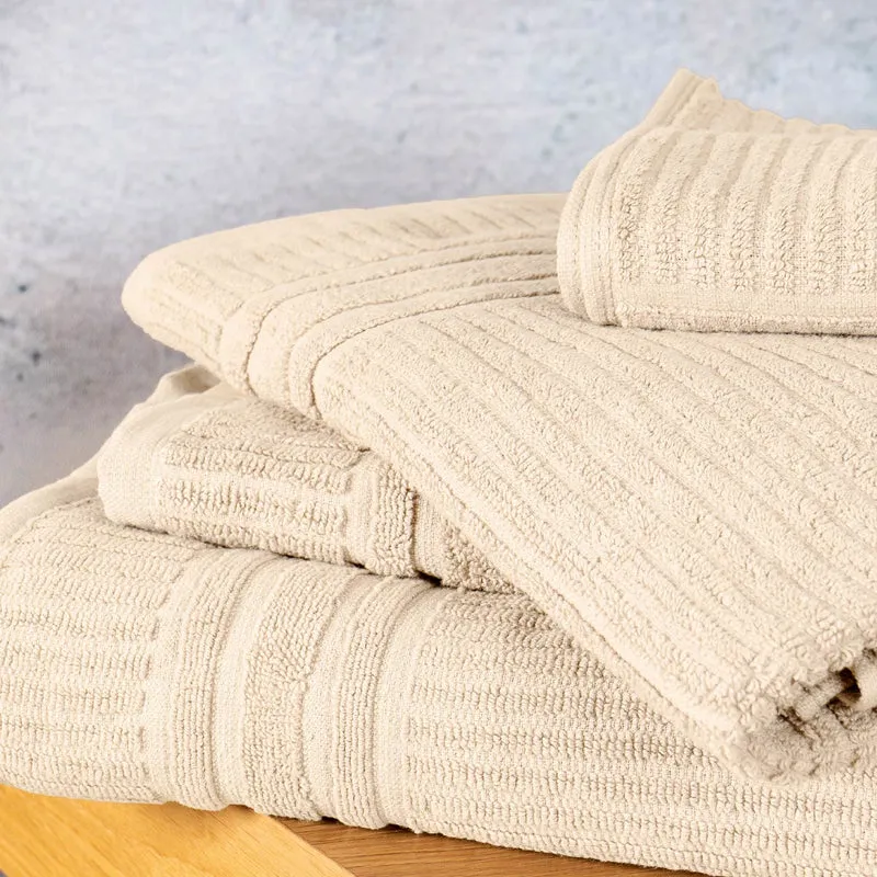 Set Asciugamani 5 Pezzi in Puro Cotone 450 g/m² Certificati OEKO-TEX Il Gruppone