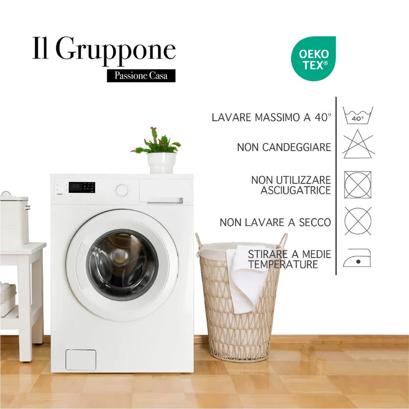 Set Asciugamani 5 Pezzi in Puro Cotone 450 g/m² Certificati OEKO-TEX Il Gruppone