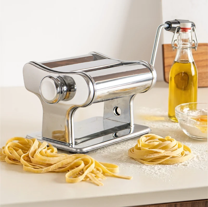 Macchina per Pasta Manuale in Acciaio Inox 9 Livelli di Spessore, Il Gruppone