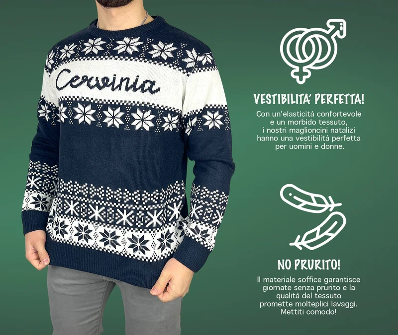 Maglione Natalizio Unisex Uomo e Donna - Il Gruppone