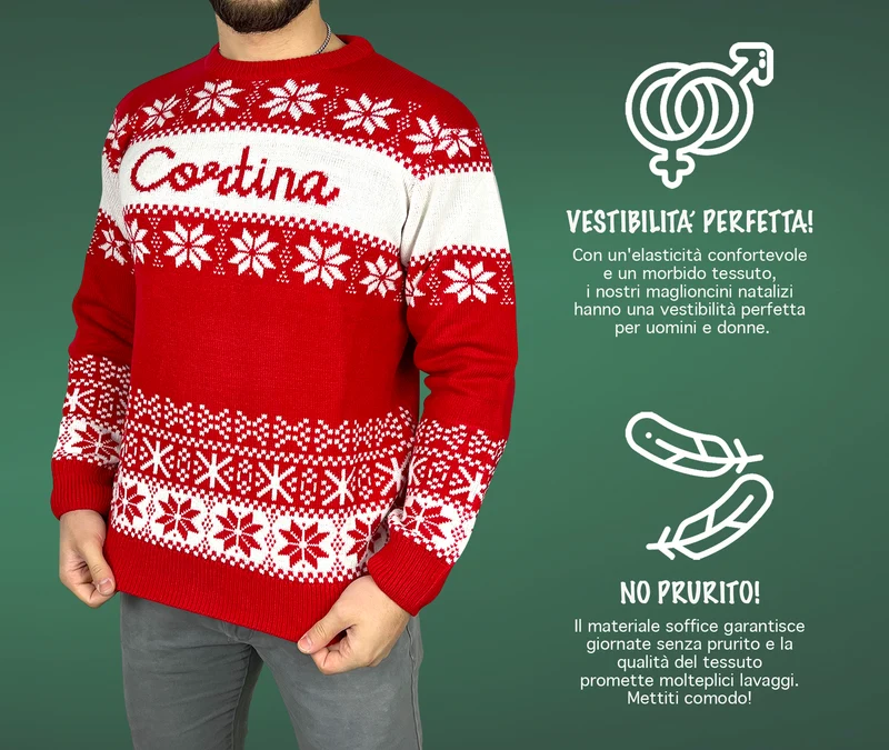 Maglione Natalizio Unisex Uomo e Donna - Il Gruppone