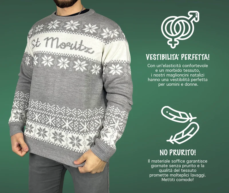 Maglione Natalizio Unisex Uomo e Donna - Il Gruppone