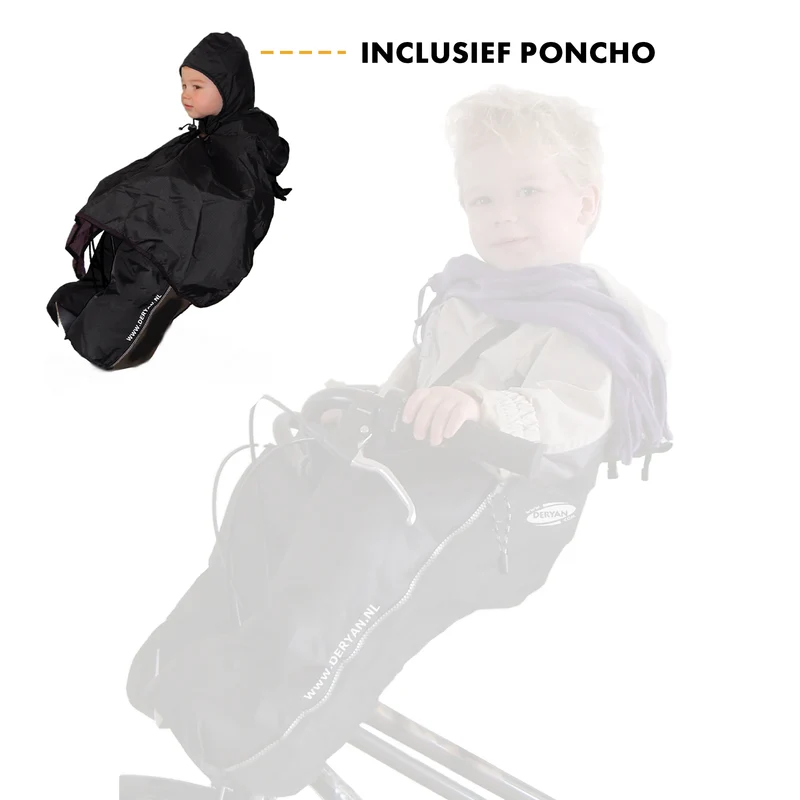 Bike-A-Way Fahrradsitz Regenponcho & Windbreaker - Bobike & Yepp