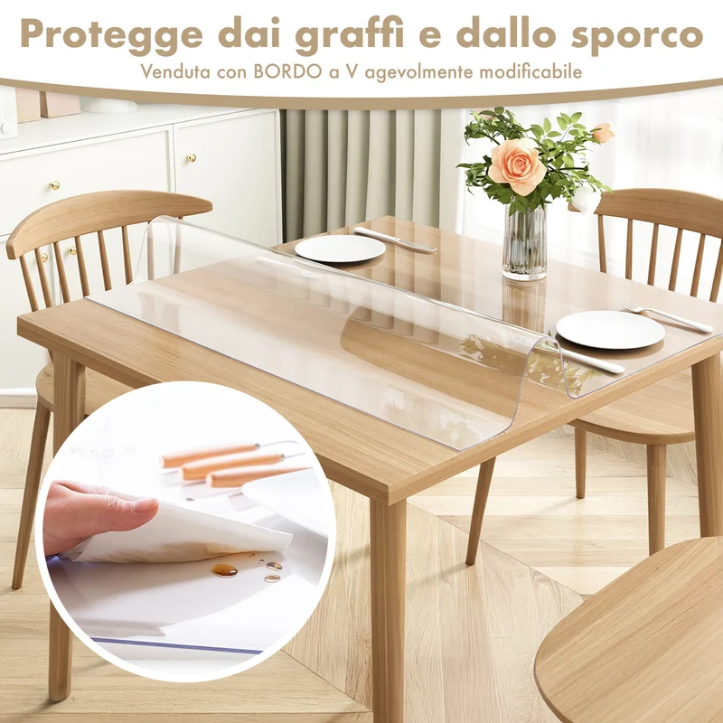 Copritavolo Trasparente PVC 1.5mm Il Gruppone