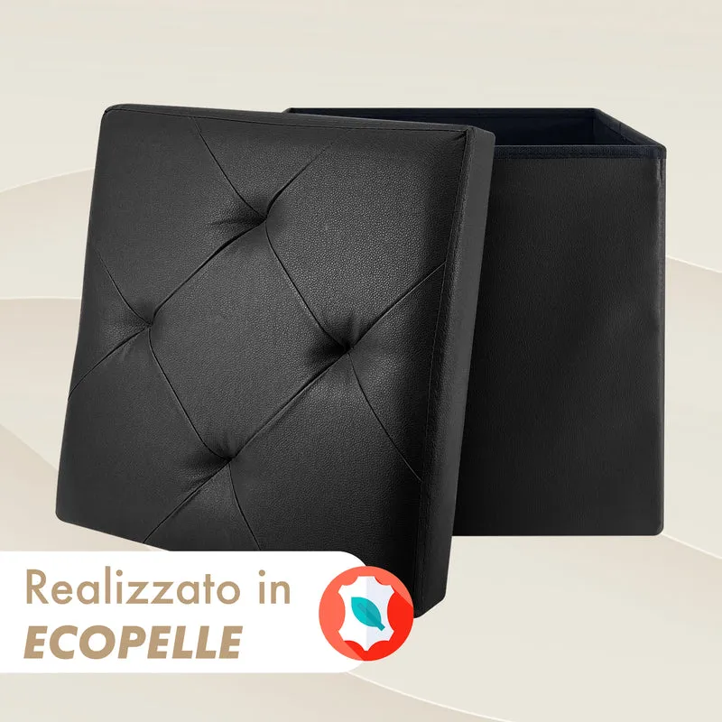 Pouf Poggiapiedi In Ecopelle 2 In 1 Il Gruppone