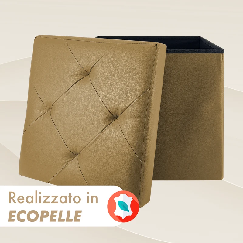 Pouf Poggiapiedi In Ecopelle 2 In 1 Il Gruppone